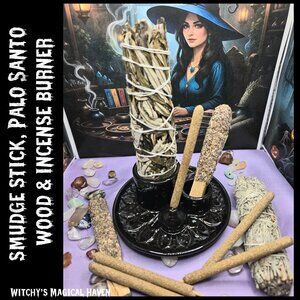 Smudge Sticks, Palo Santo Wood and Incense Burners